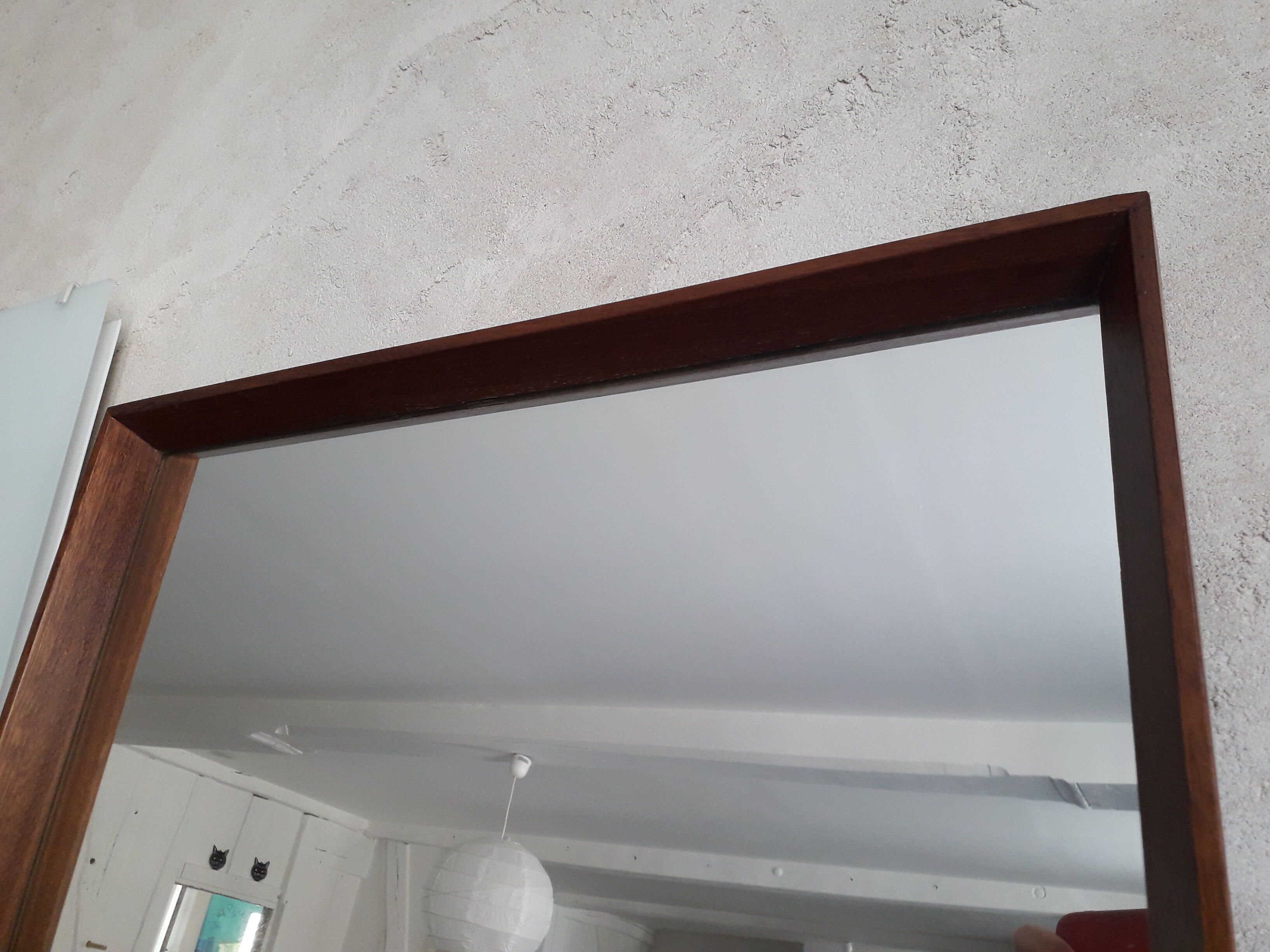 Scandinavian teak mirror