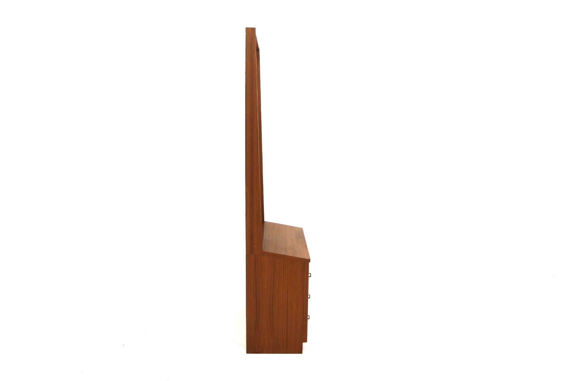 Scandinavian teak "silhouette" mirror, Sweden, 1960