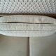 Vintage convertible wooden and cane sofa