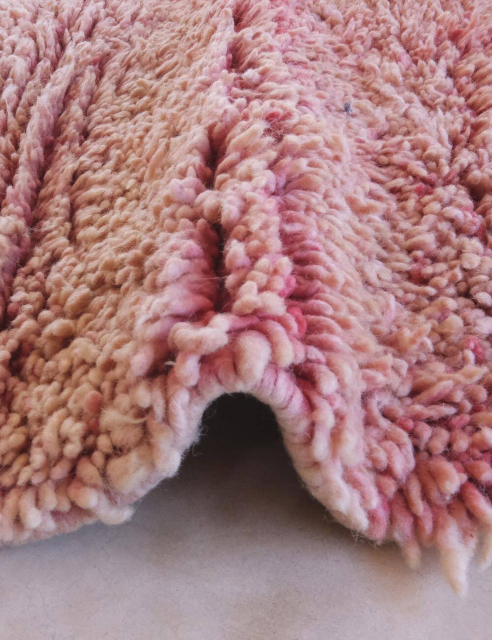 Pink Runner Rug - 313 x 110 cm