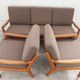 Set of 3 seats and 2 Senator armchairs by Ole Wanscher for Poul Jep