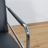 Swedish Leather Sofa and Armchair by Gunilla Allard for Lammhults, 1990s, Set of 2