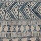 Traditional white and blue margoum carpet woven hands in pure wool