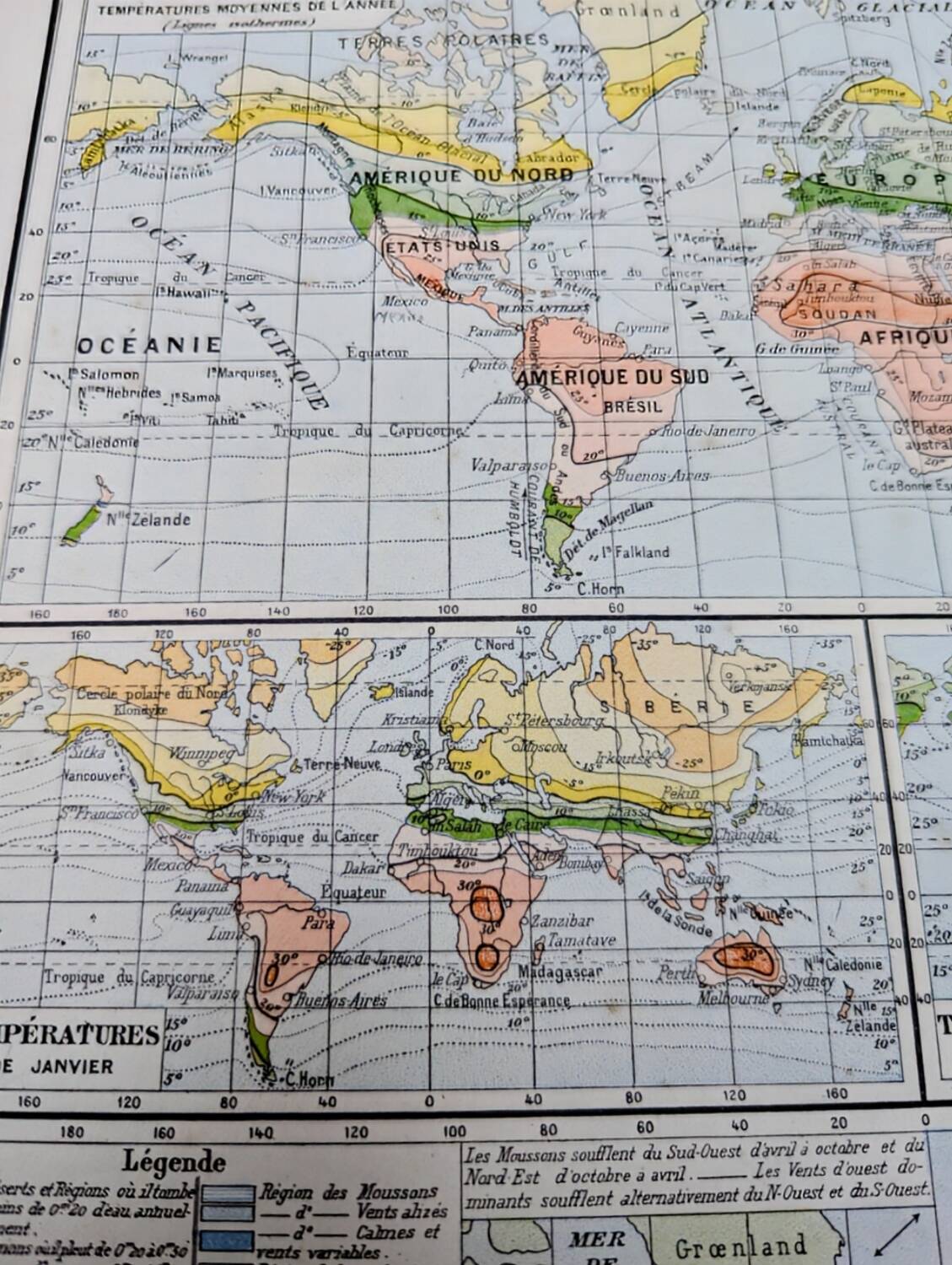 Printed in 1900, The Earth and its Climates.