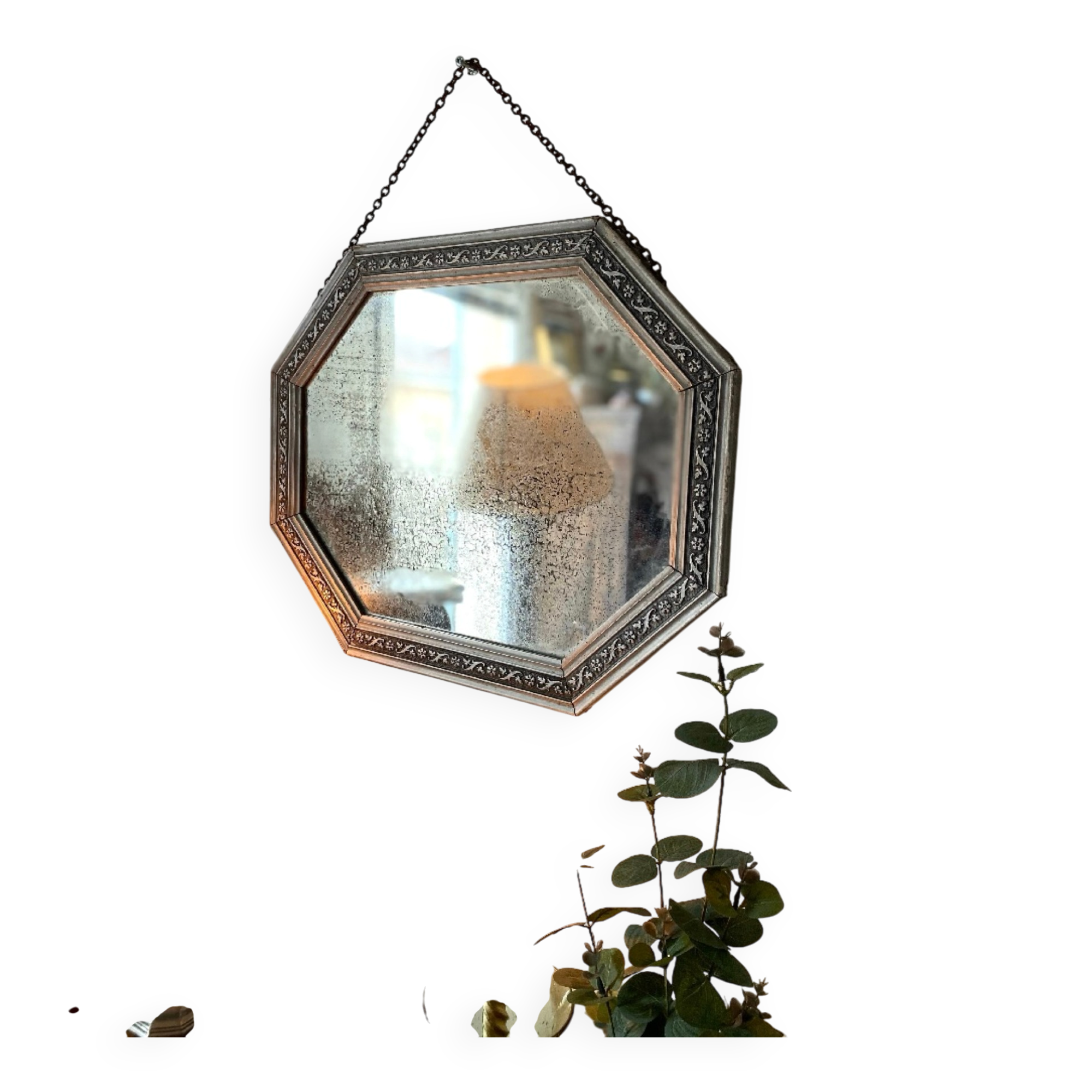 Octagonal vanity mirror 1950