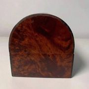 Coffret à bijoux en bois de thuya – Couvercle arrondi – Travail artisanal