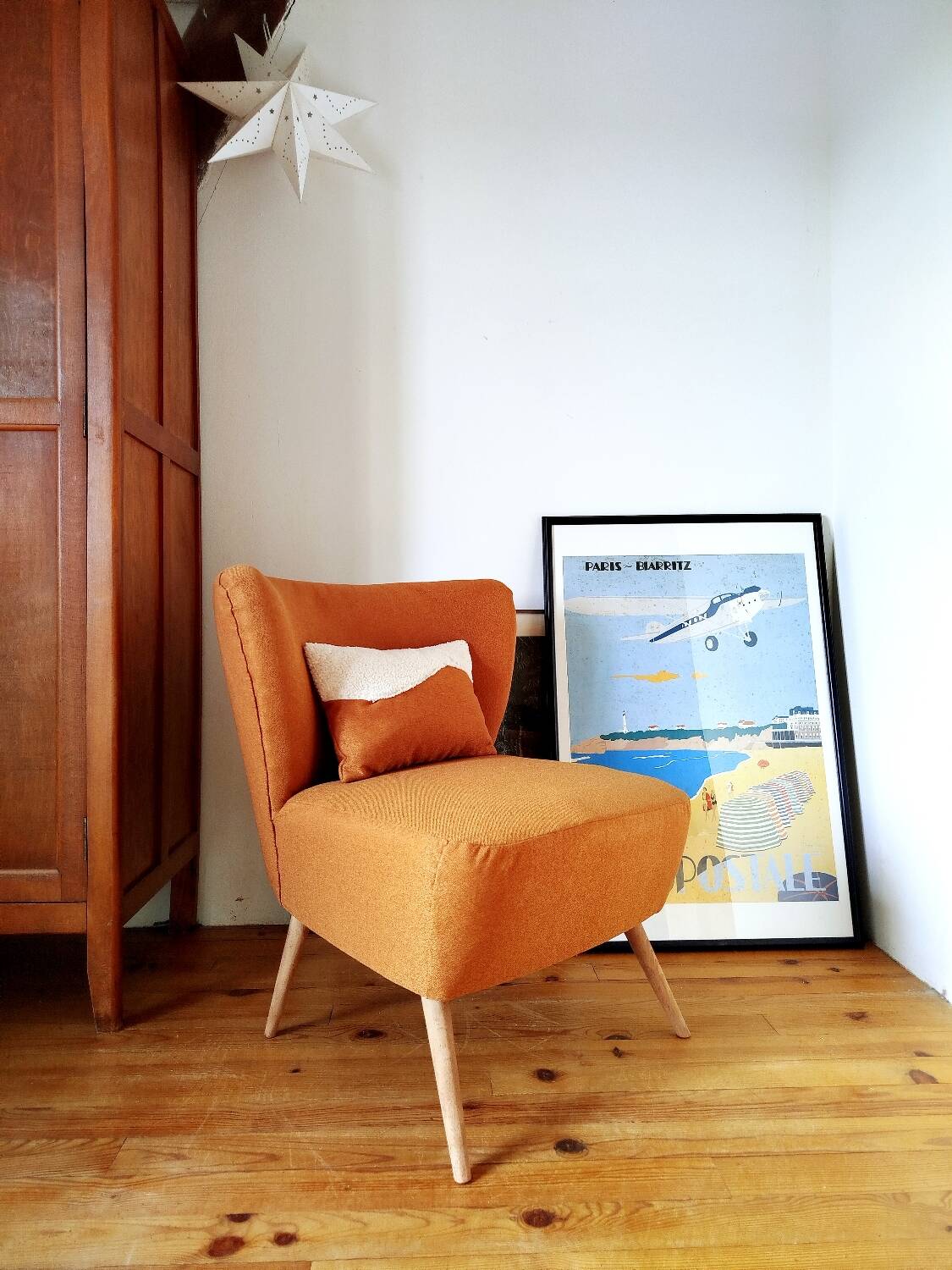 Blood orange cocktail armchair