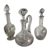 Carafes anciennes en cristal St Louis