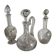 Antique St. Louis crystal carafes