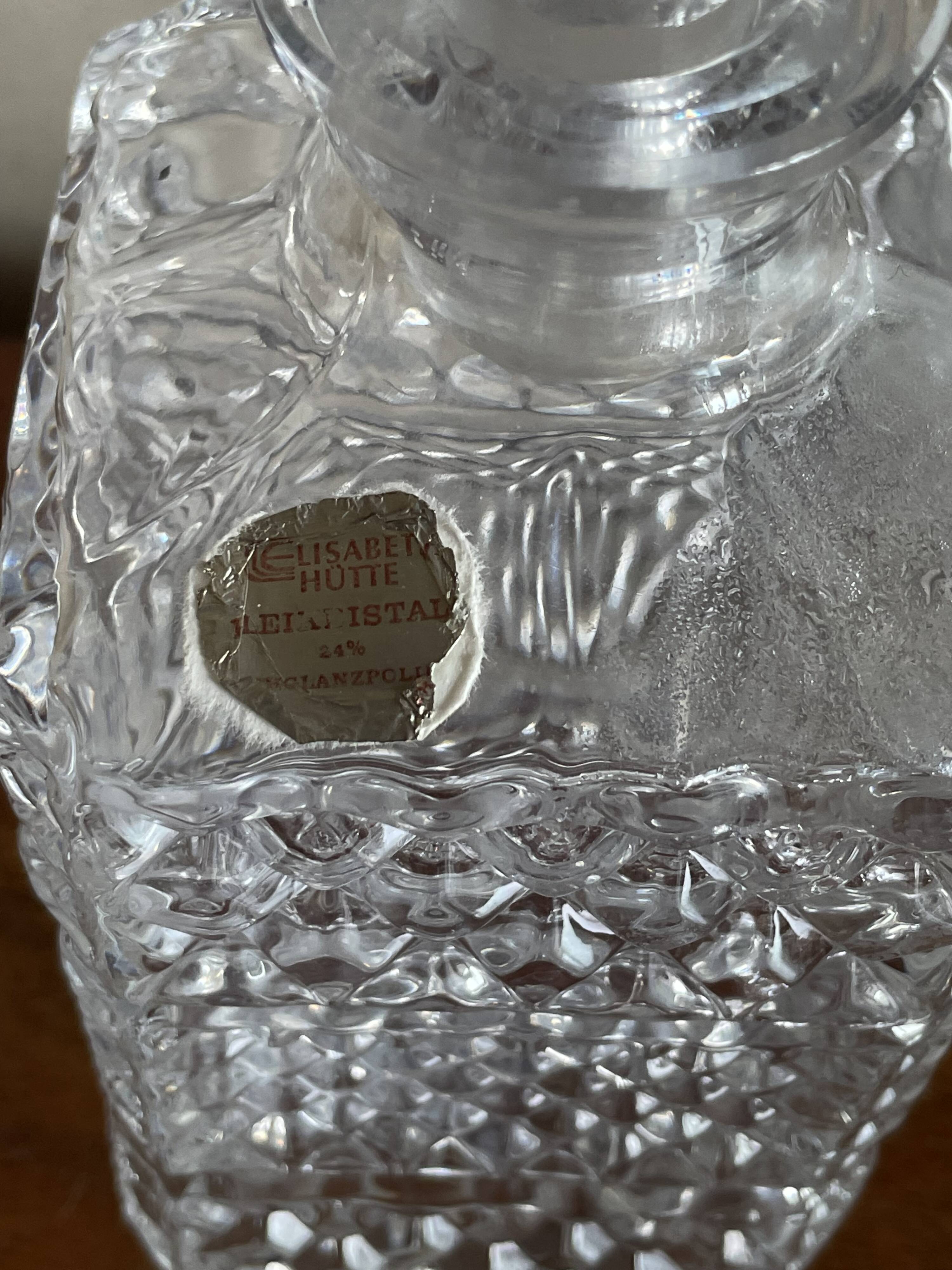 Carafe à whisky en cristal