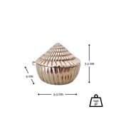 Boîte à bijoux vintage en forme de coquillage