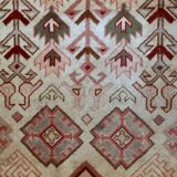 Tapis Vintage Sivas Turc en Laine, Années 1960, Design Géométrique