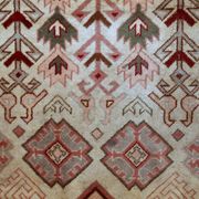 Tapis Vintage Sivas Turc en Laine, Années 1960, Design Géométrique