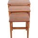 Set of 3 Danish Nesting Tables soldi teak - mid century modern design