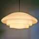 Bauhaus XXL suspension in white opaline, 1930s