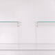 Vintage square small lucite side tables 1970s france