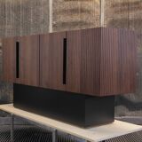 Handcrafted italian brutalist sideboard