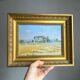 Framed landscape painting