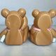 Pair of brown bear bookends