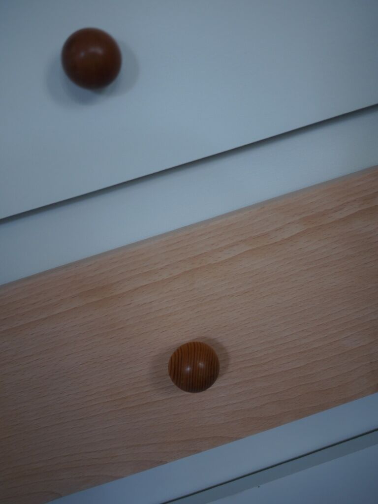 Green vintage Dresser and wood