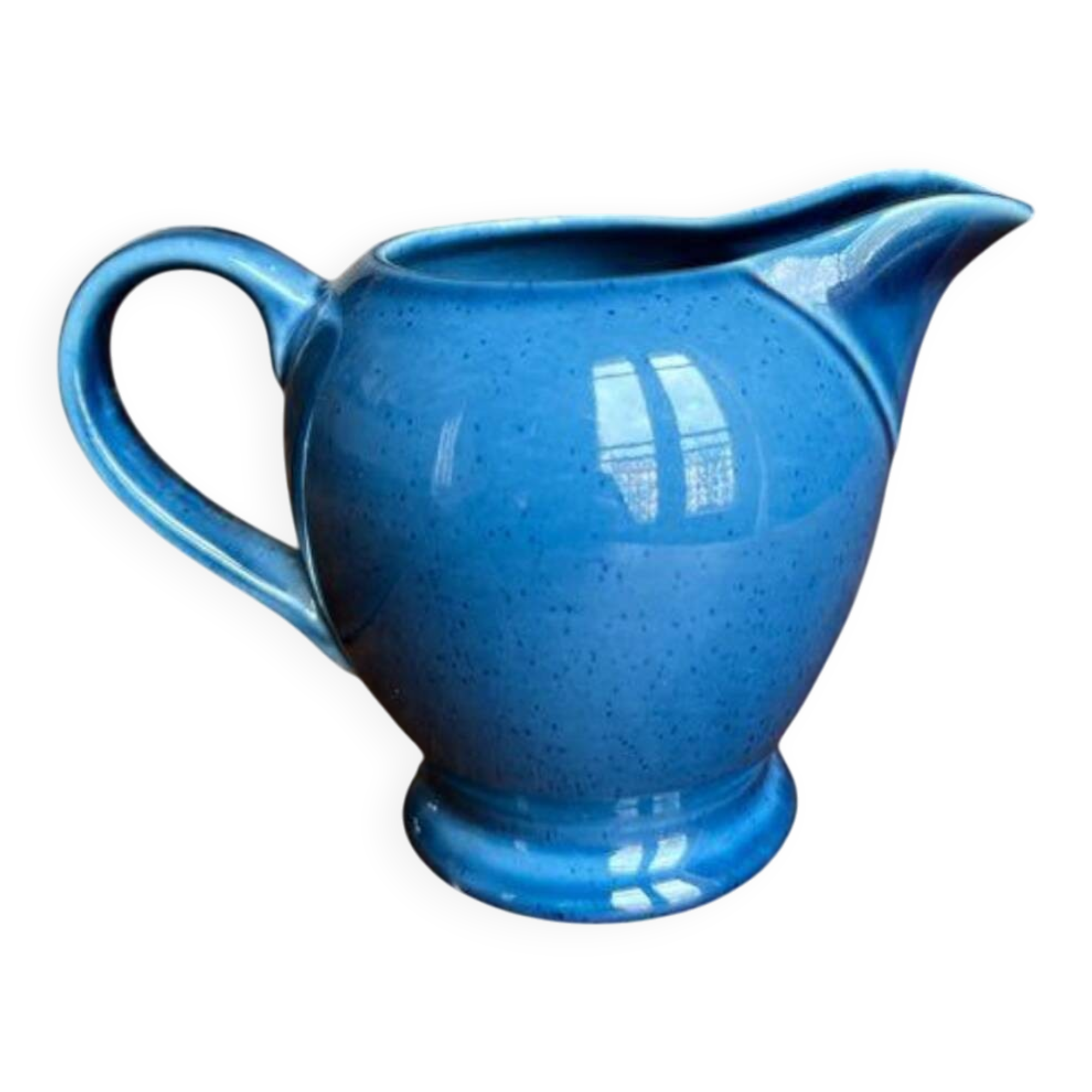 Petit pichet en porcelaine bleue Made in England