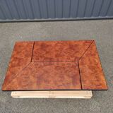 Table basse bar Paul Michel en loupe d'orme