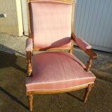 Fauteuil en noyer blond du XlXème siecle