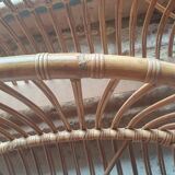 Rattan basket bed