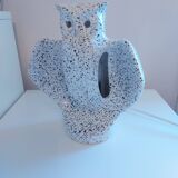 Vintage 80's owl ceramic lamp