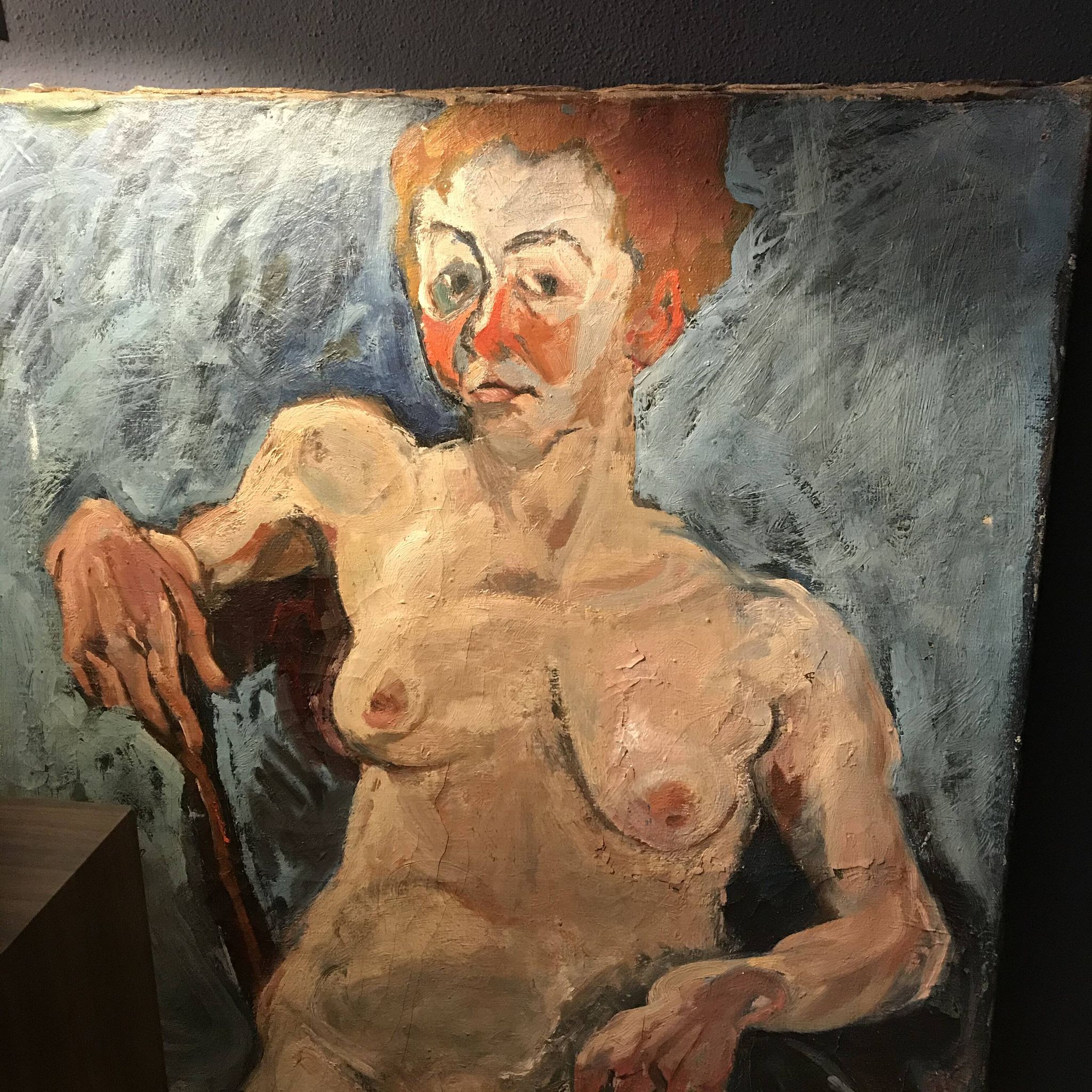 Huile sur toile, Femme française