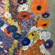 Old painting bouquet of flowers