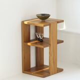 Shelf / Console in solid wood (Elm) vintage Regain house Circa 1980