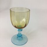 7 glasses of wine George Sand cristallerie Portieux