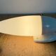 Industrial White Bakelite Wall Light with Milk Glass, 1950s