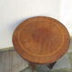 Small pedestal table or antique harness in inlaid wood