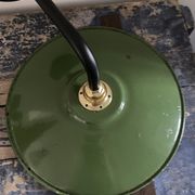 Pair of vintage wall lamps enamelled sheet metal