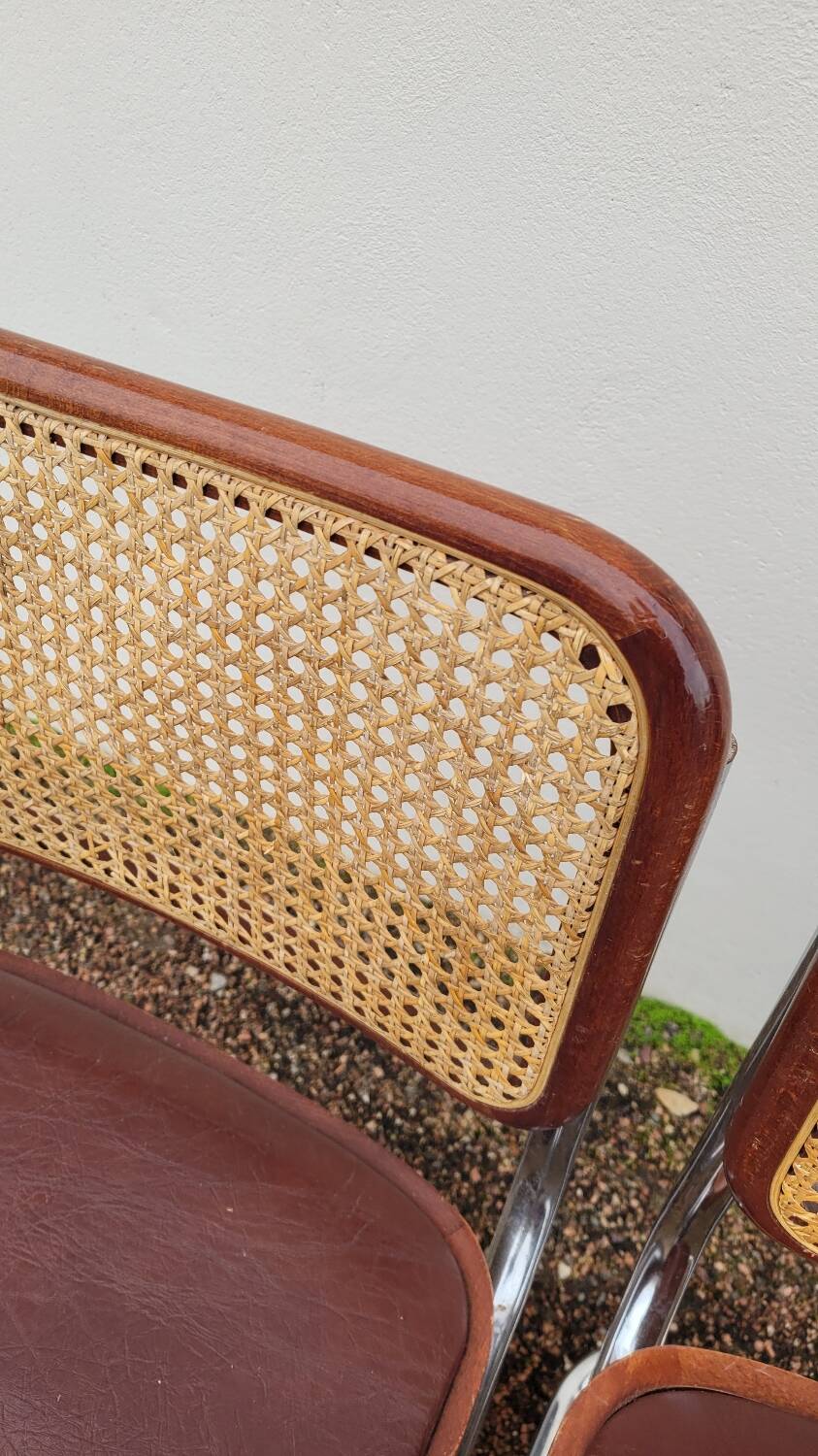 Paire de chaises b32 Marcel Breuer cesca -1970s