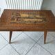 coffee table in marquetry from the 1950s-60s