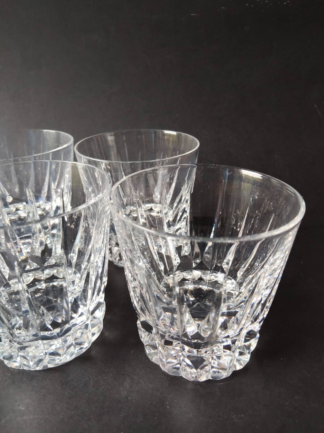 6 Verres à whisky tumbler Crystal St Louis Guernesey.