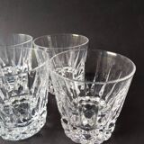 6 Verres à whisky tumbler Crystal St Louis Guernesey.