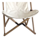 Chaises de jardin vintage en bois et toile blanche