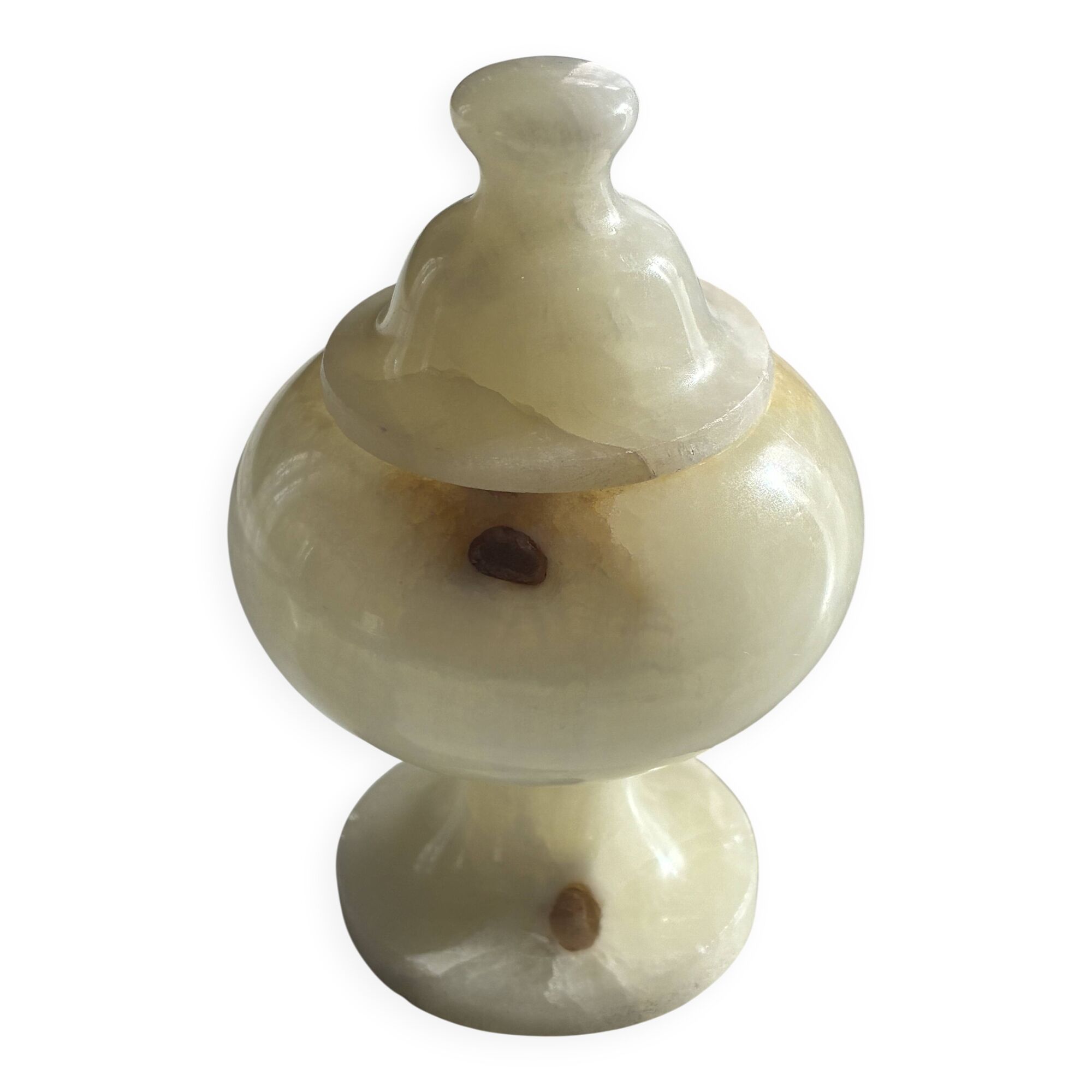 Small alabaster jewellery box