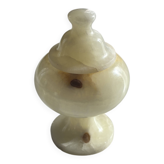 Small alabaster jewellery box