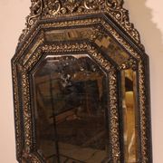 Grand Miroir à parcloses du 19° siècle -Pays Bas