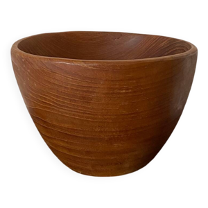 Bol en teck moderniste - milieu