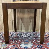 Series of 6 Art Deco chairs in mahogany and leather from the 1930s