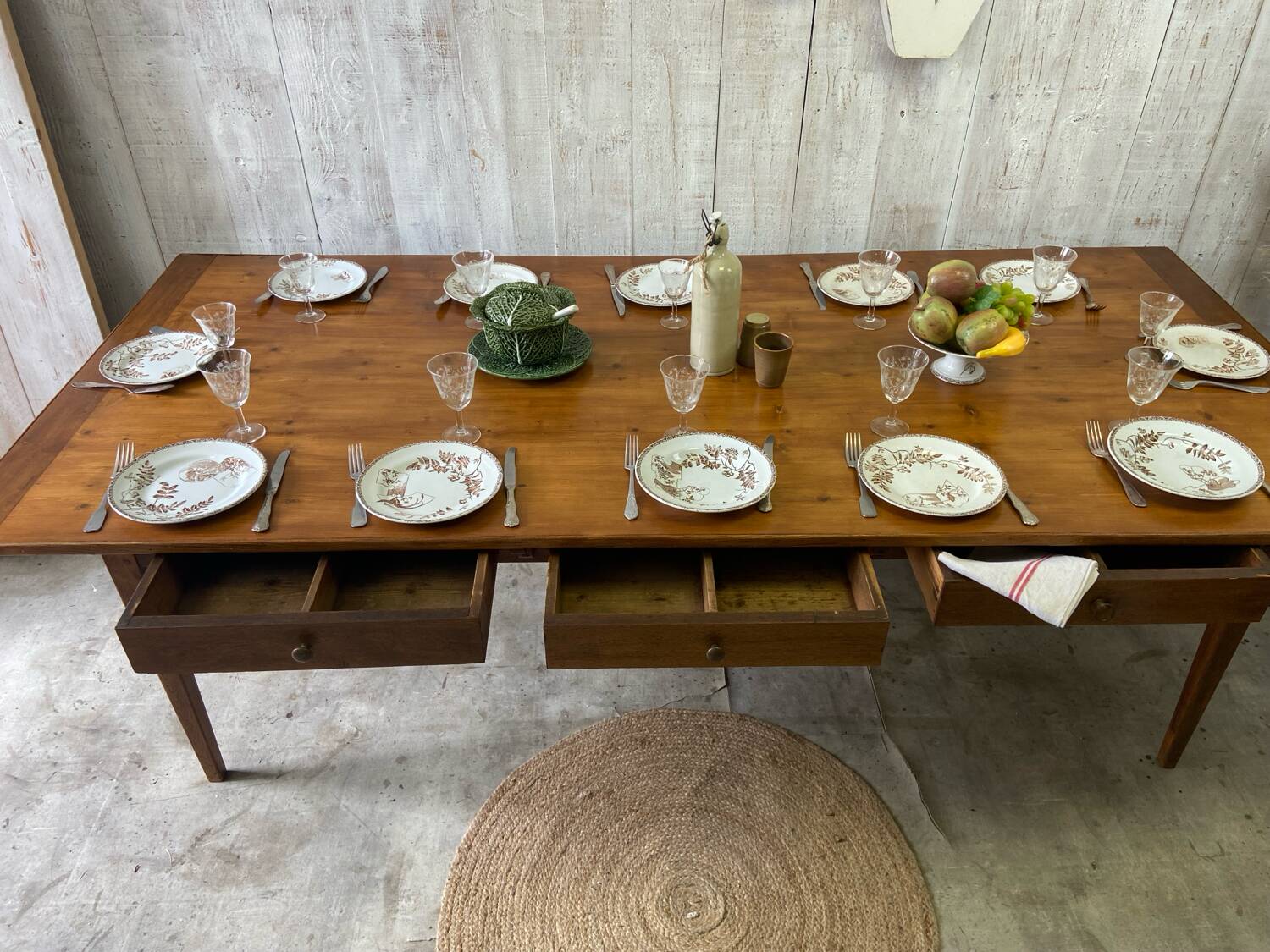 Table de ferme 237x107 cm