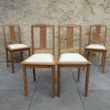 4 art deco style chairs