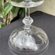 6 guilloché crystal champagne glasses – Art Nouveau