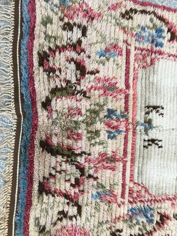 100 X 258 CM hand made Swedish former hallway carpet